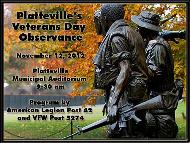Platteville Veterans Day Observance
