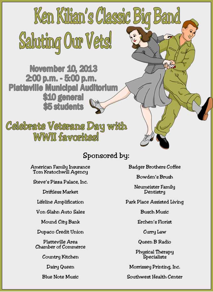 Ken Killian's Classic Big Band Veterans Day Concert