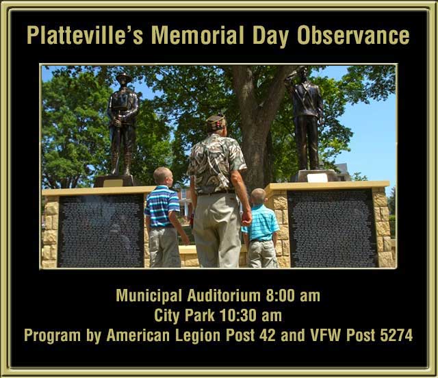 Platteville's Memorial Day Observance 2014
