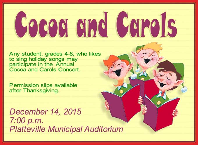 Cocoa and Carols 2015